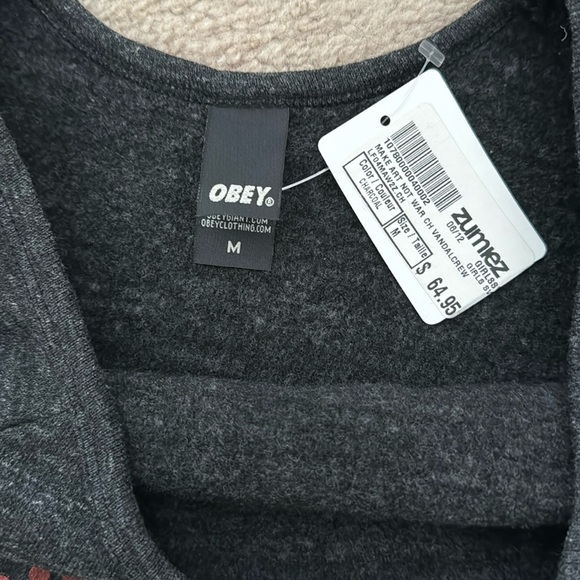 Obey sweatshirt - Make art not war. NEW WITH TAGS! - Picture 2 of 4